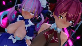 Aqua, Marine e Kuromaru Um Triângulo Sensual